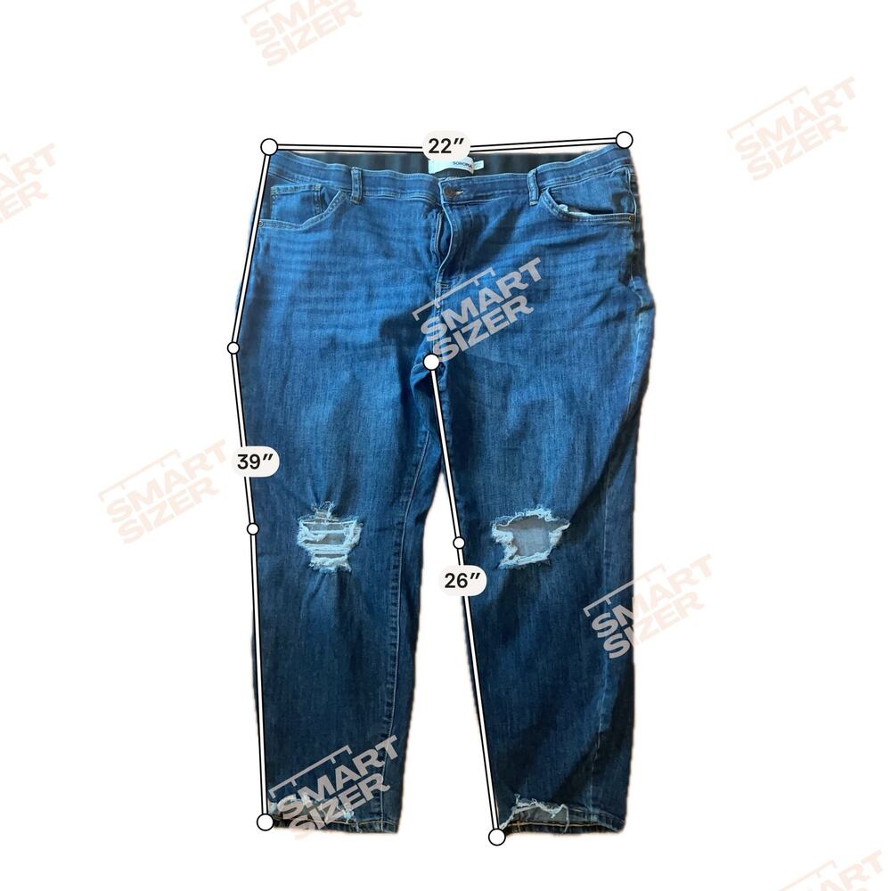 24S Somoma RN 73277 Jeans Worn holes Knees/cuffs Comfy - Picture 4 of 6